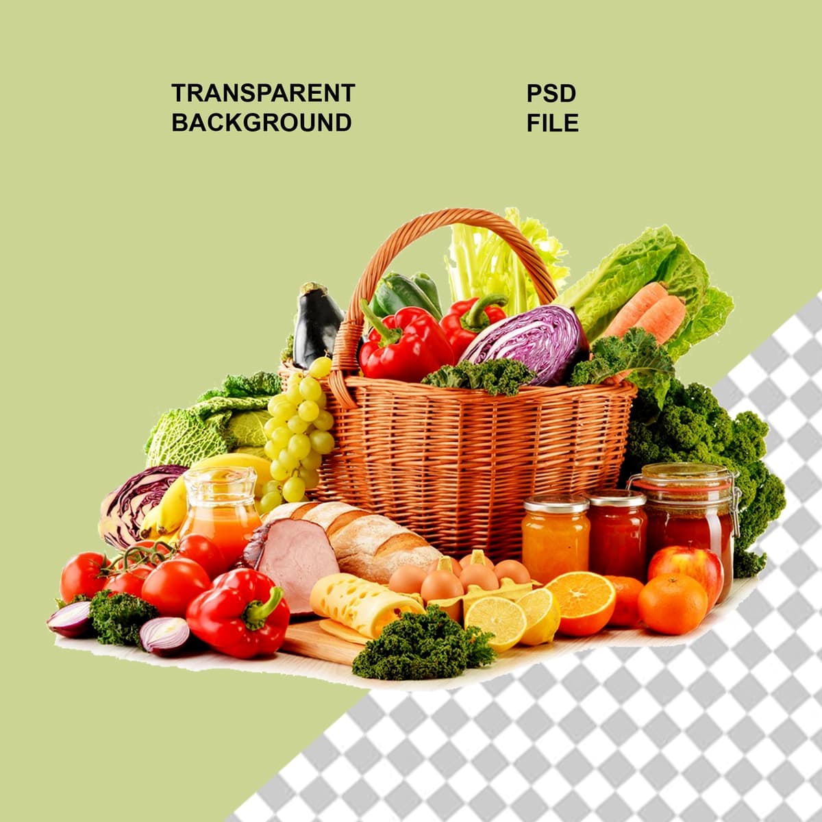Sog'lom sabzavotlar shaffof izolyatsiyalangan fon | Healty vegetables transparent isolated background