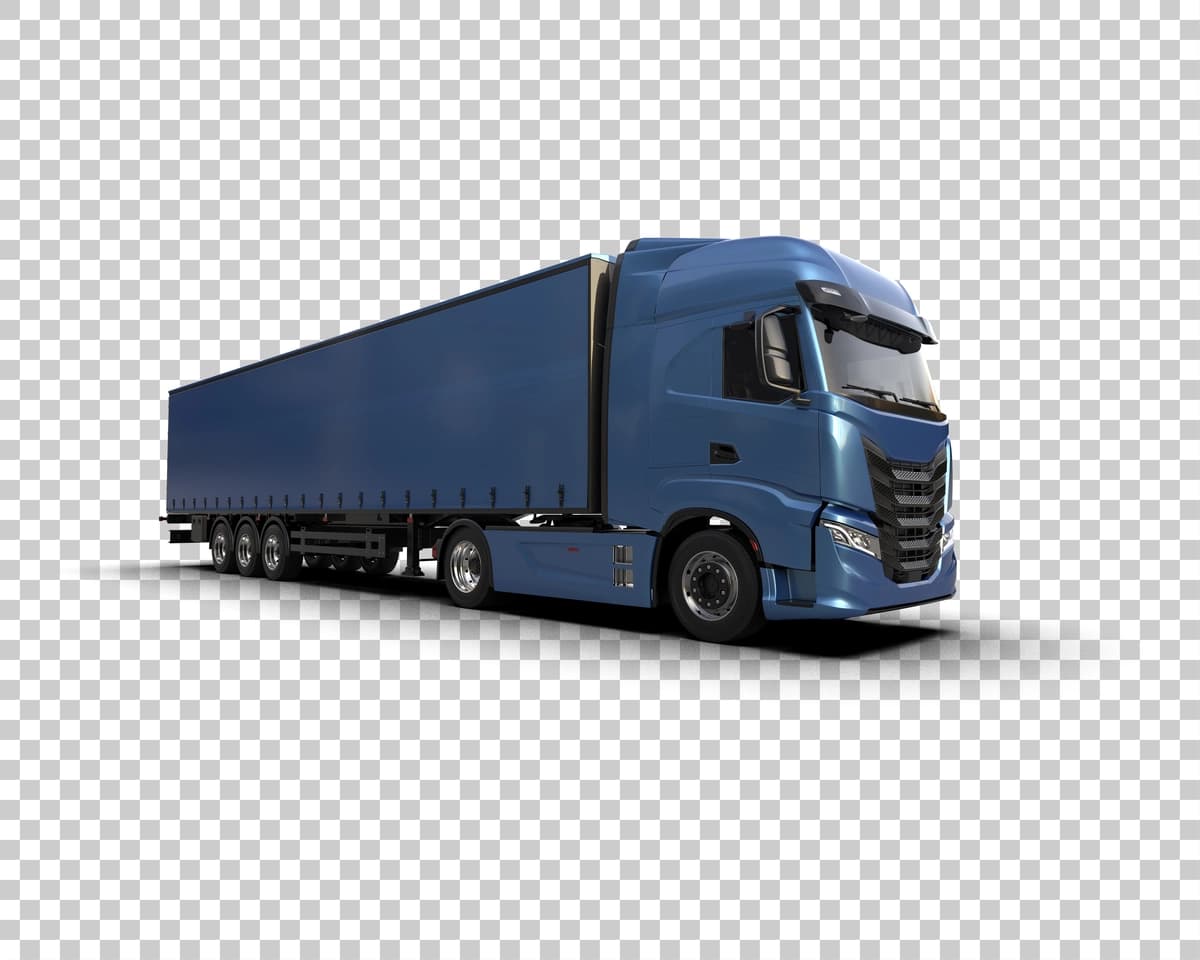 Yuk yuk mashinasi izolyatsiya qilingan fonda 3D renderlash illyustratsiyasi | Cargo truck isolated background 3d rendering illustration