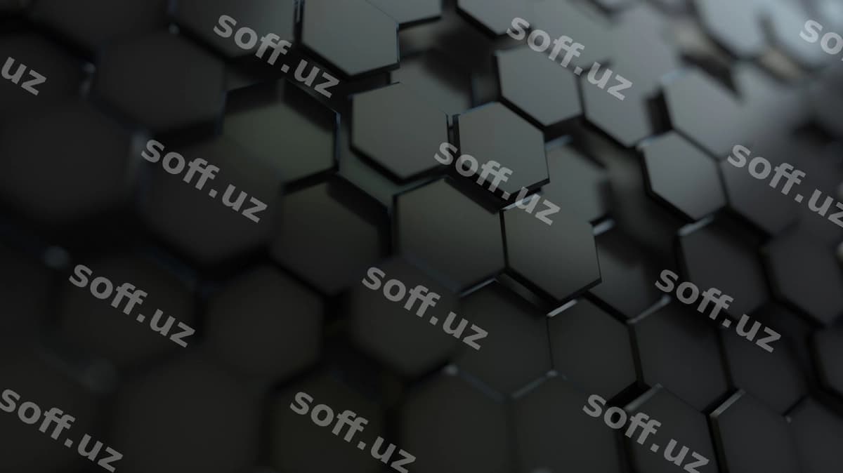 Abstrakt o'n olchadi qora orqa fonda | Abstract hexagonal black background