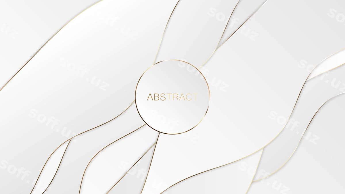 Abstrakt oq oltin boylik orqa fon | Abstract white gold luxury background
