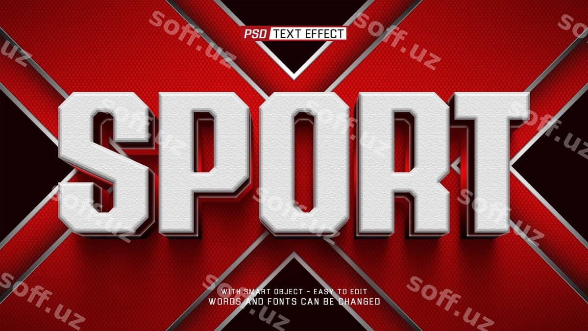 Faol 3D matn effekti | Active 3d text effect