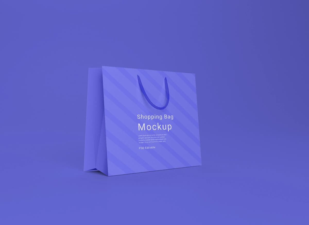 Psd xarid qilish sumkasi maketi | Psd shopping bag mockup