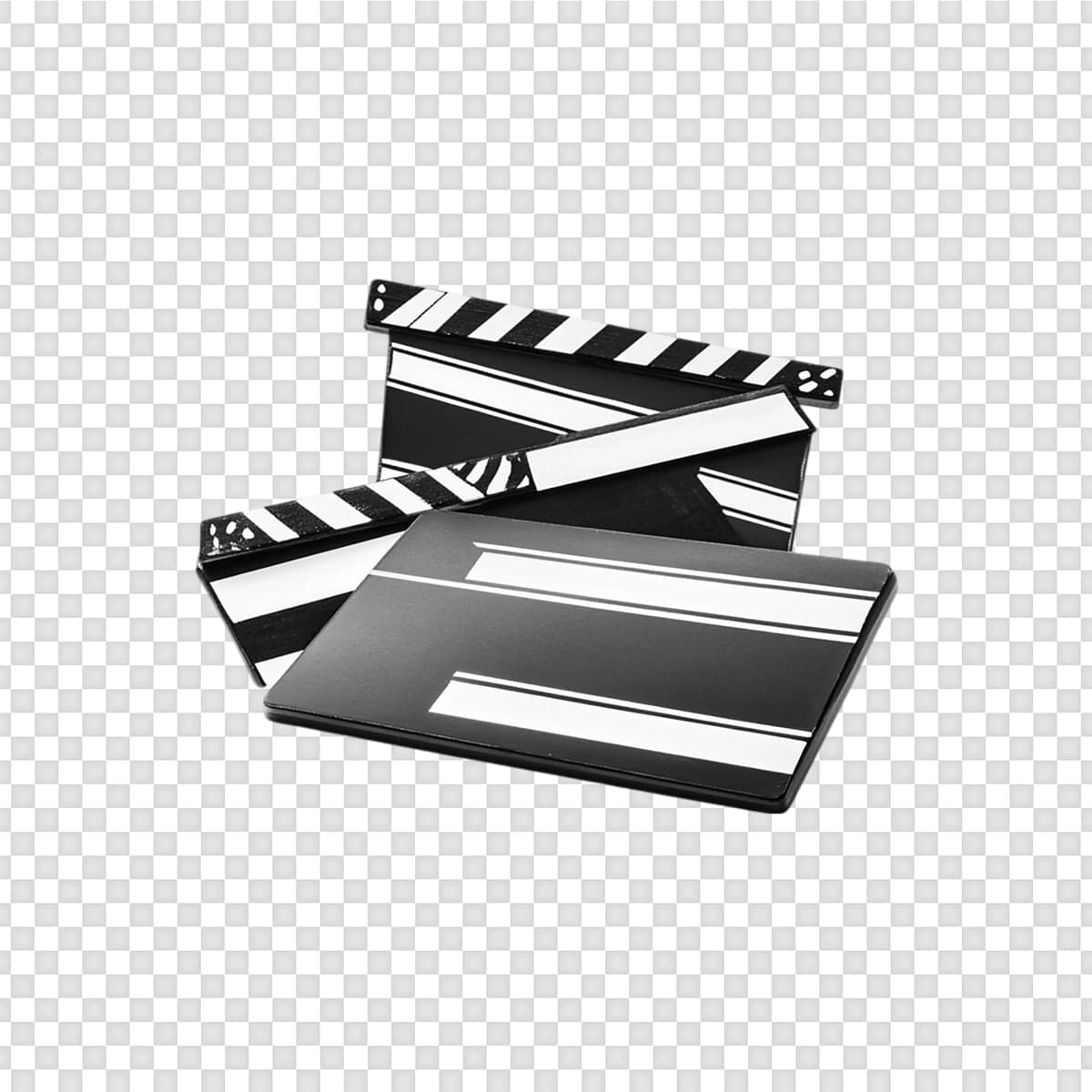 Film qarsak taxtasi izolyatsiya qilingan shaffof fon | Movie clapper board isolated transparent background