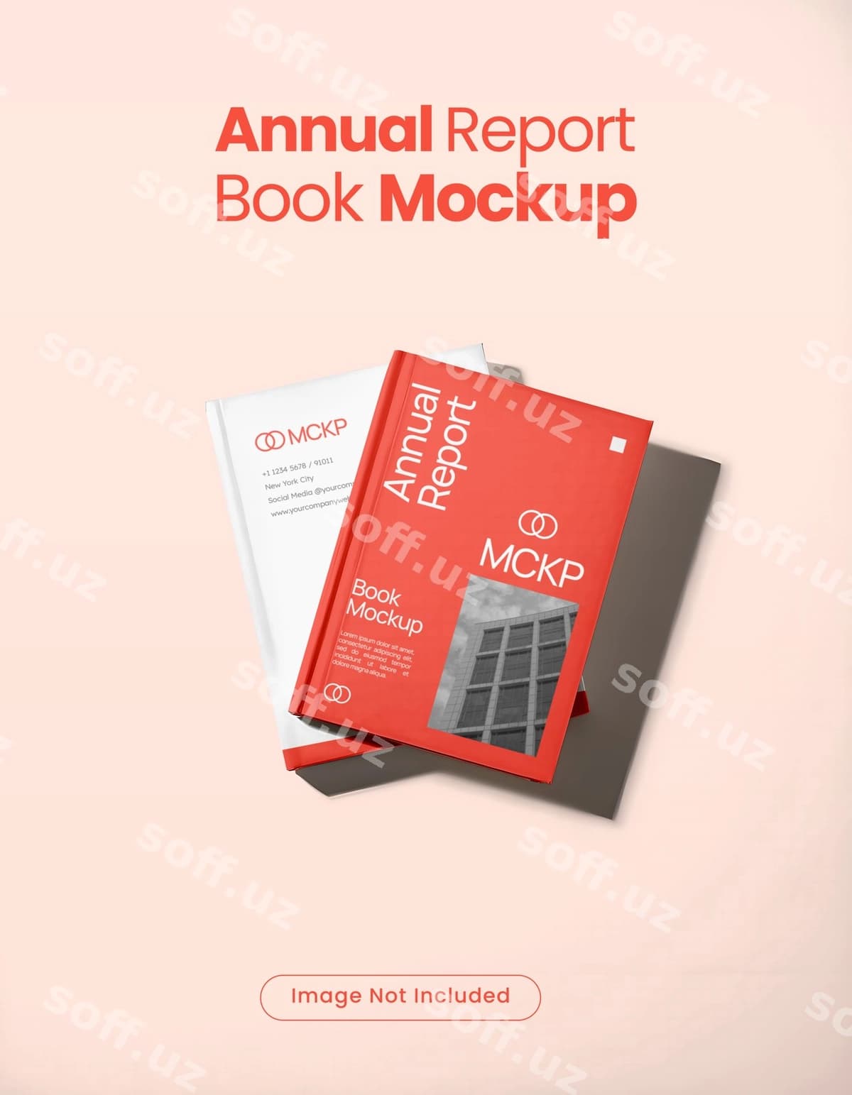 Yillik hisobot kitob namunasi | Annual report book mockup