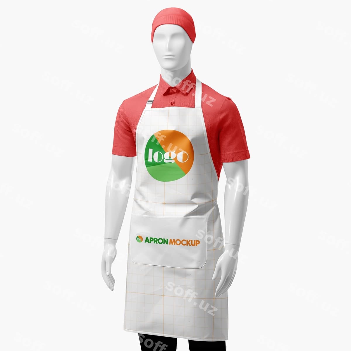 Favrin mockup psd | Apron mockup psd