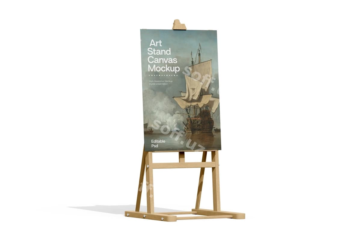 Badiiy stend maketi | Art stand mockup