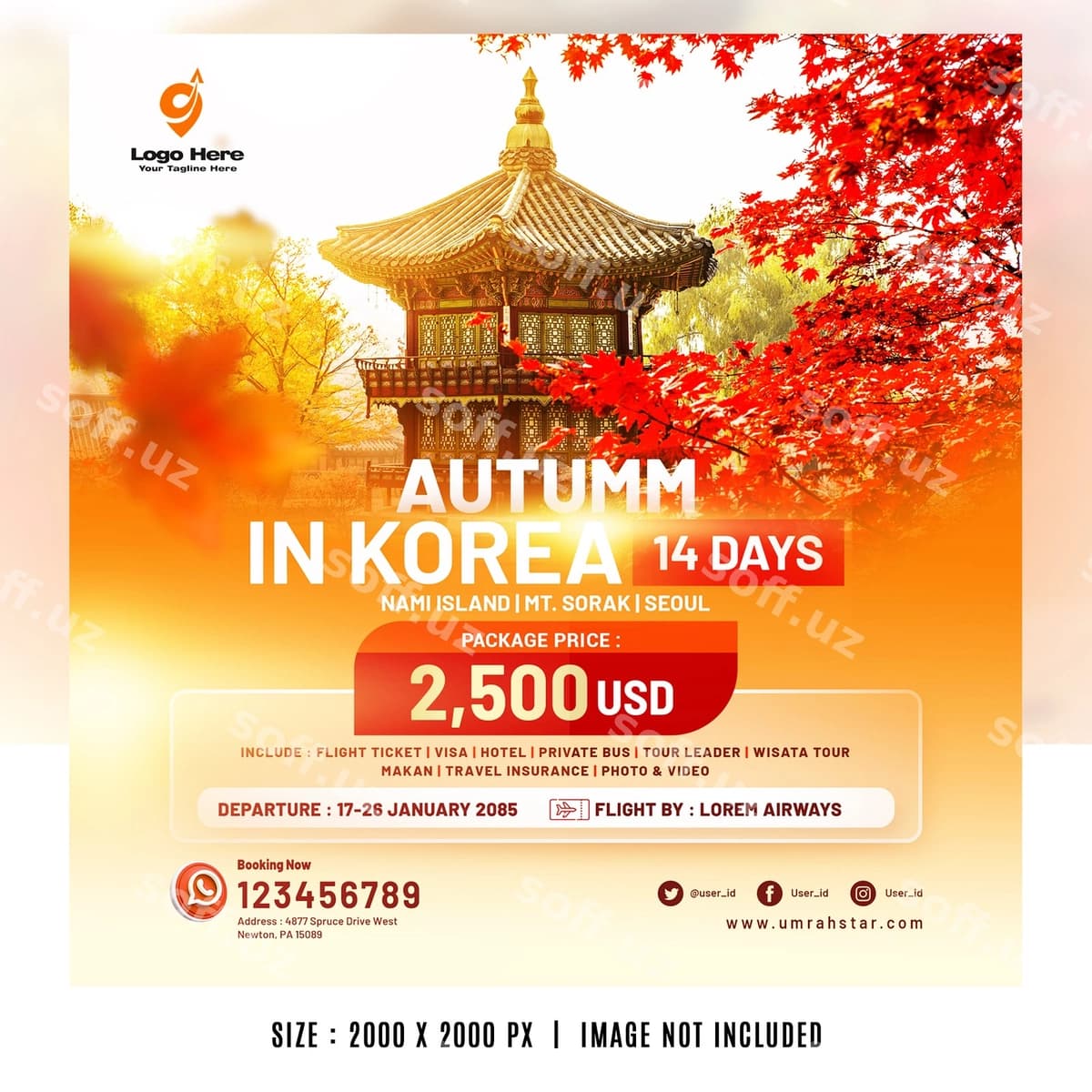 Kuz Koreya tur paketi | Autumn korea tour package