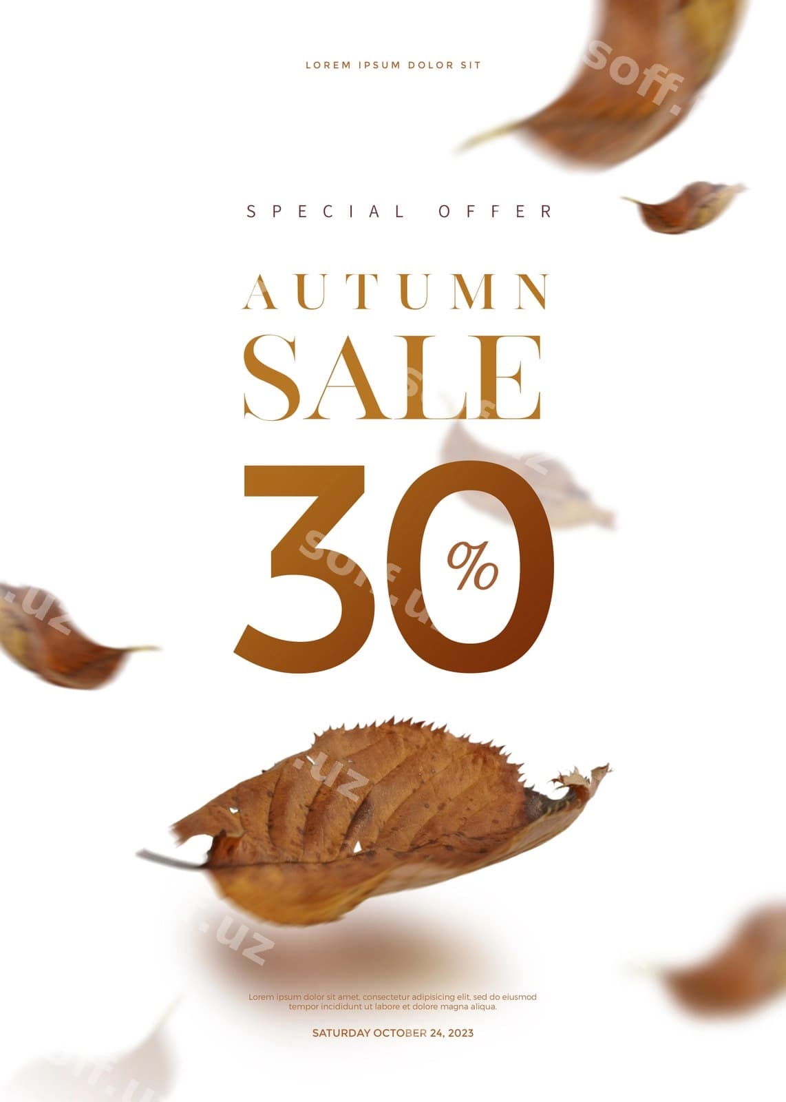 Kuzgi sotuv banneri | Autumn sale banner
