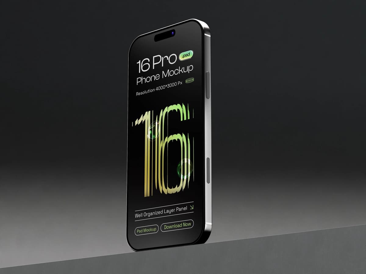 Yangi smartfon 16 pro maketi | New smartphone 16 pro mockup
