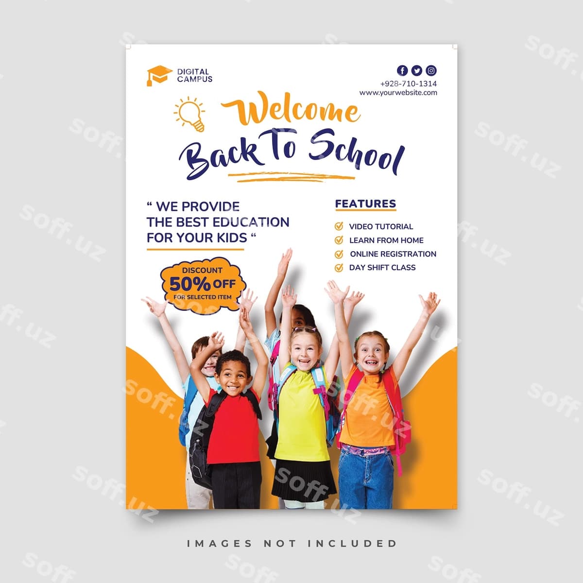 Orqa maktab plakati | Back school poster