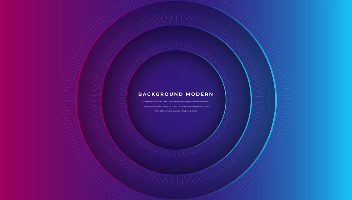 Moviy gradient elementli soyali aylana texnologik mavhum fon | Circle tech abstract background with blue gradient element shadow