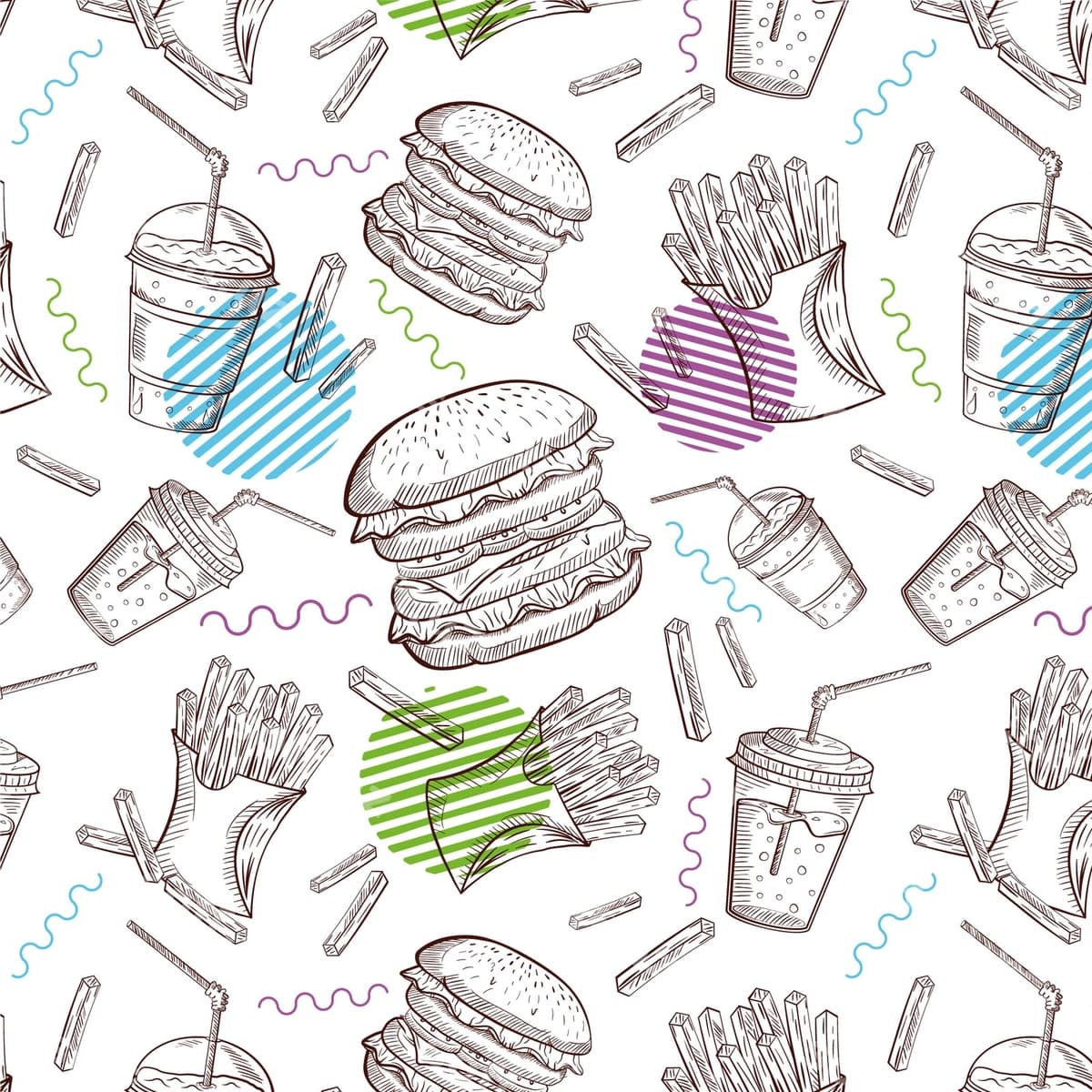 Orqa fonda fast foodlar | Background fast foods
