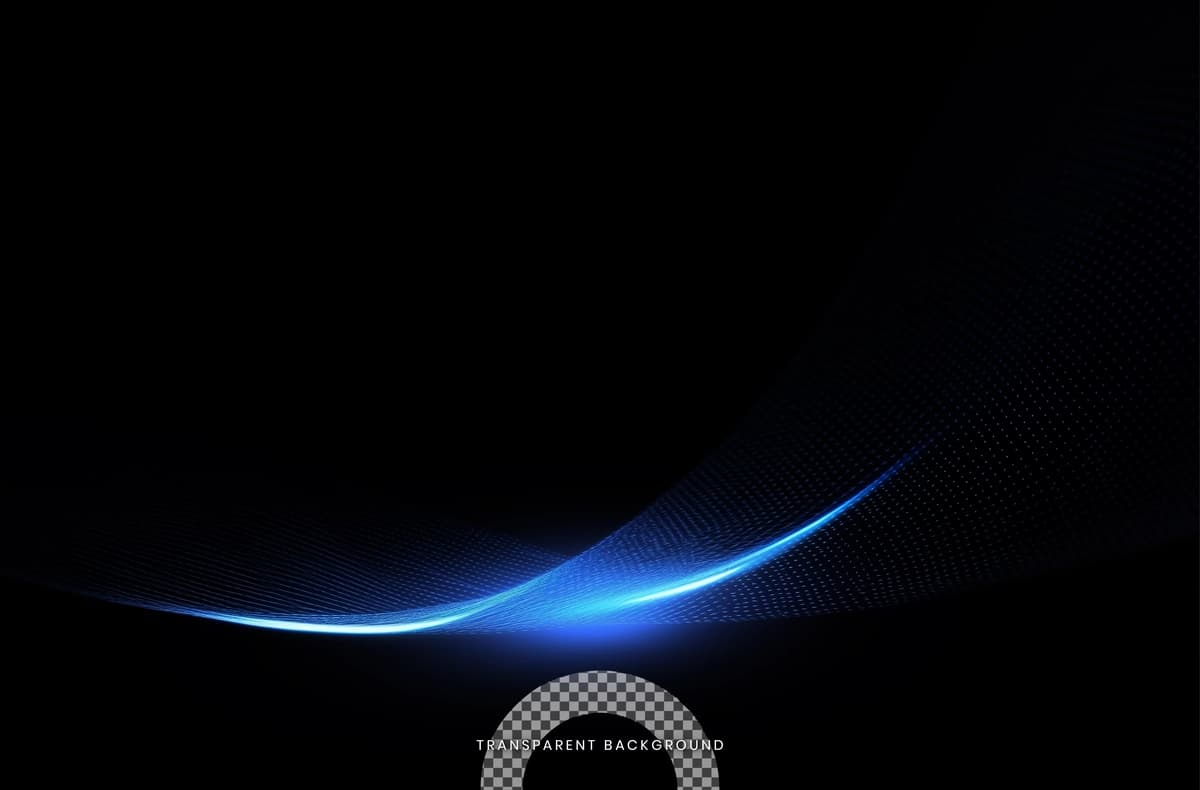 Yorqin yorqin ko'k aylanma shaffof fon | Glowing light bright blue swirl transparent background
