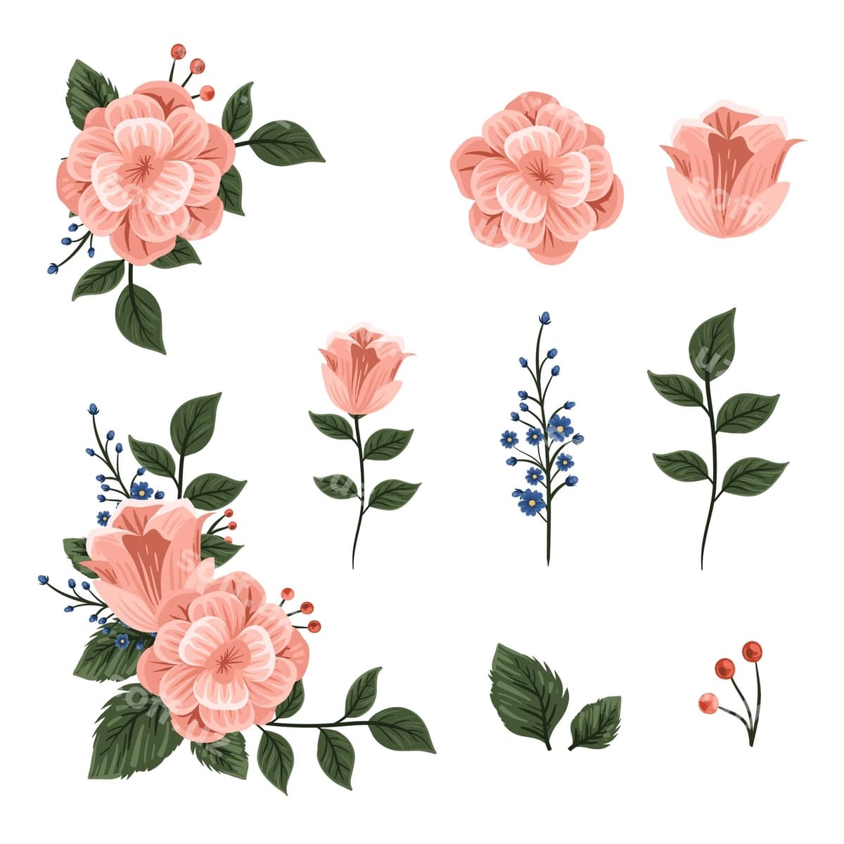 Chiroyli 2D guldasta | Beautiful 2d floral bouquet