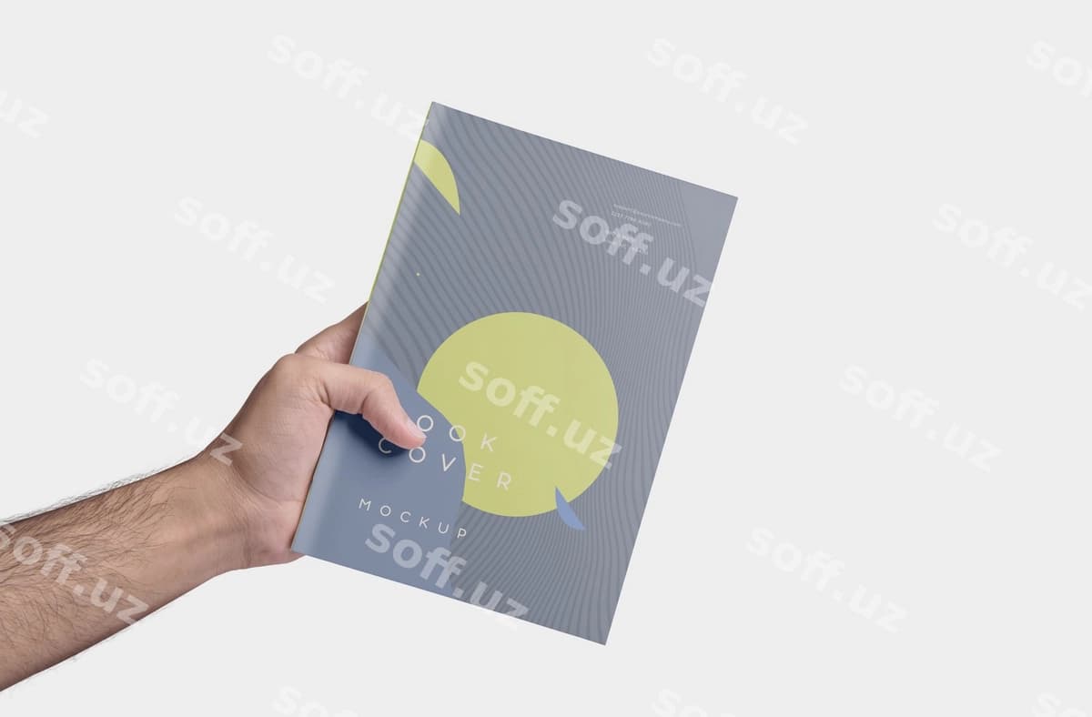 Chiroyli jurnal muqovasi maketi | Beautiful journal cover mockup