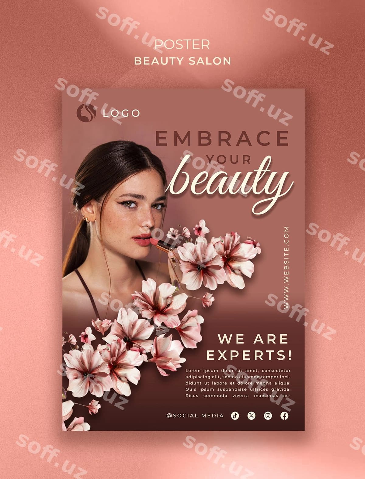 Chiroy salon shablon dizayni | Beauty salon template design