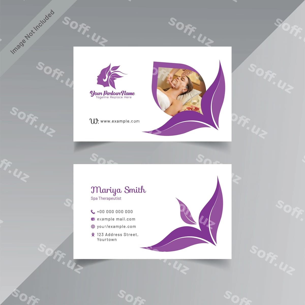 Booxta-spa biznes kartasi | Beauty spa business card