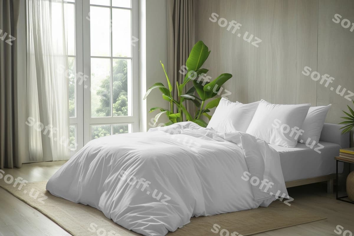 Yotoq choyi interyer namunasi | Bed linen interior mockup