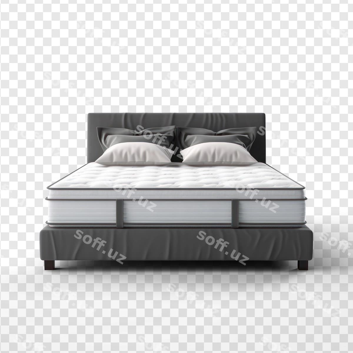 Yotoq shaffoflik fon Psd | Bed transparency background psd