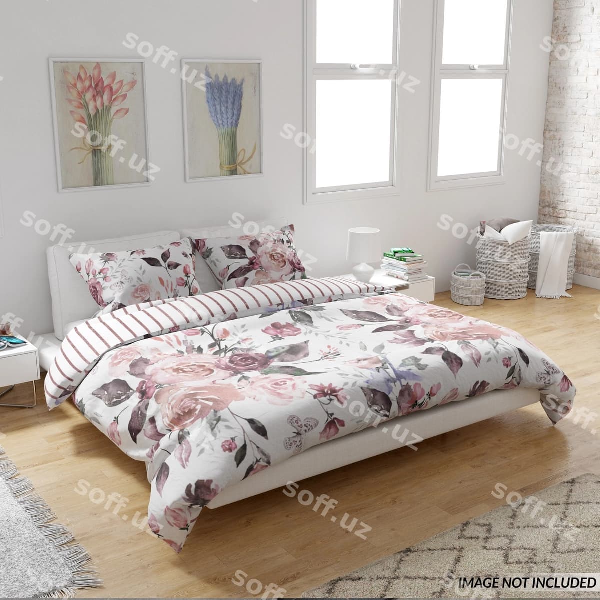 Yotoq to'plami namunasi | Bedding set mockup