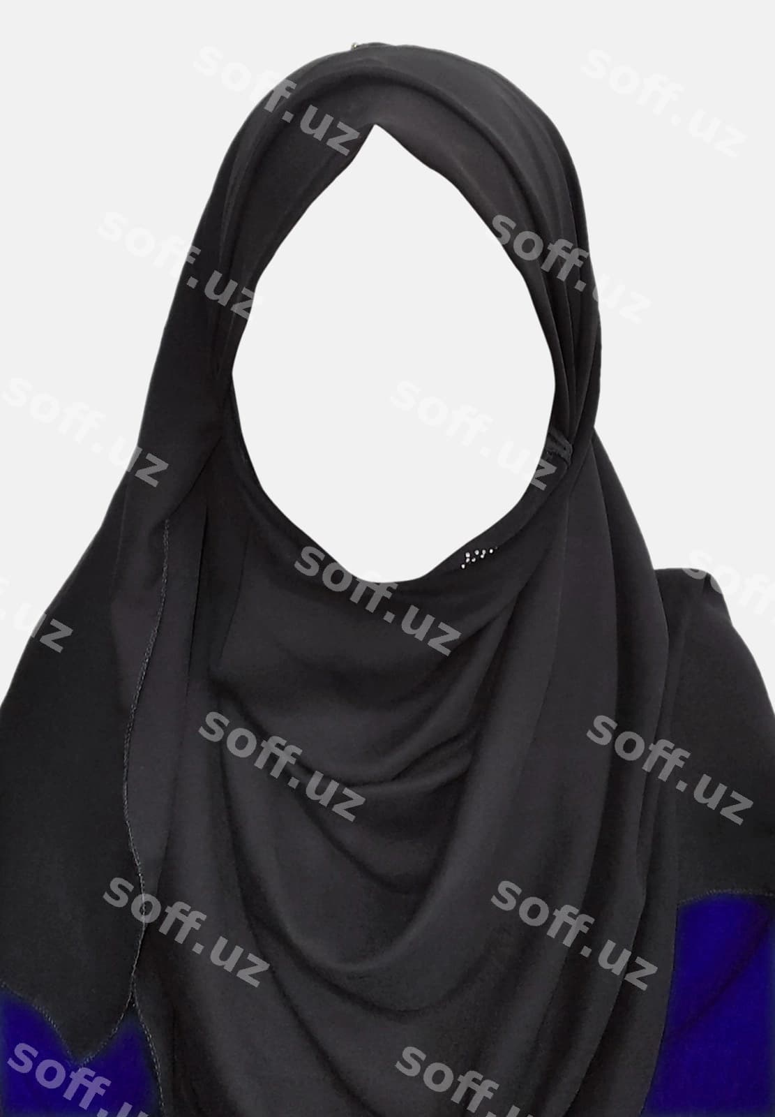 Qora yoqimli kiz hijob shabloni | Black cute girl hijab template