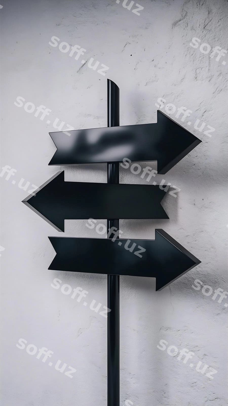 Qora yo'nalish belgilari | Black direction signs