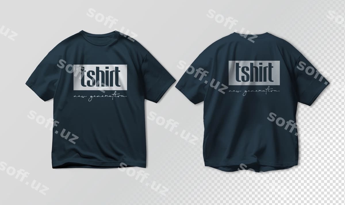 Qora futbolka maketi | Black tshirt mockup