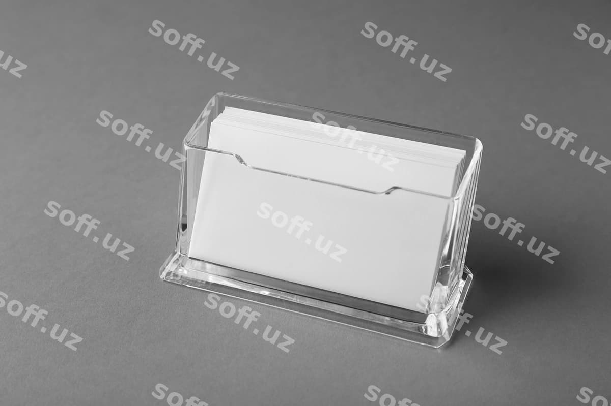 Boshqacha biznes kartalari, kulrang fon | Blank business cards grey background