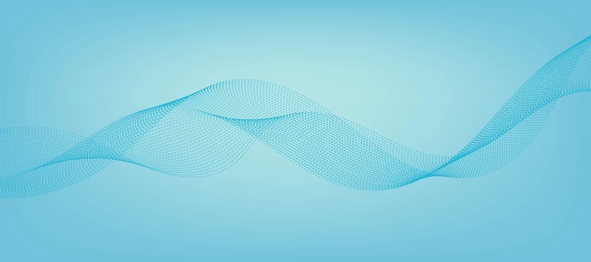 Ko‘k nuqtali to‘lqinli mavhum ko‘k gradient fon shabloni | Abstract blue gradient background template with blue dotted wavy