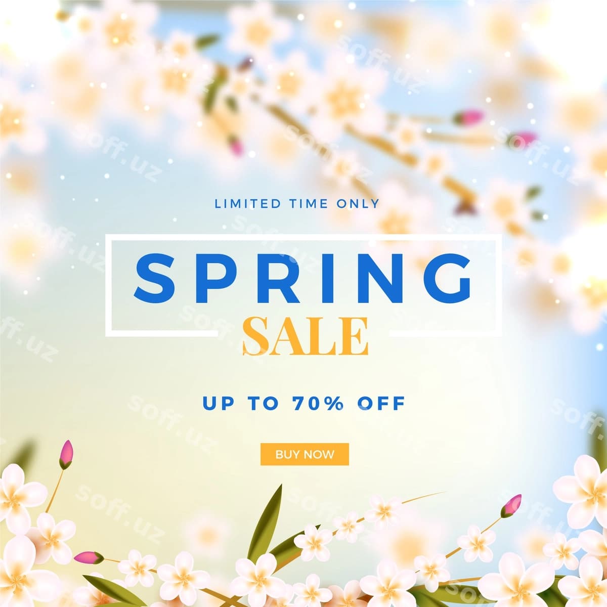 Blaer konsepsiya bahor sotuvi | Blurred concept spring sale