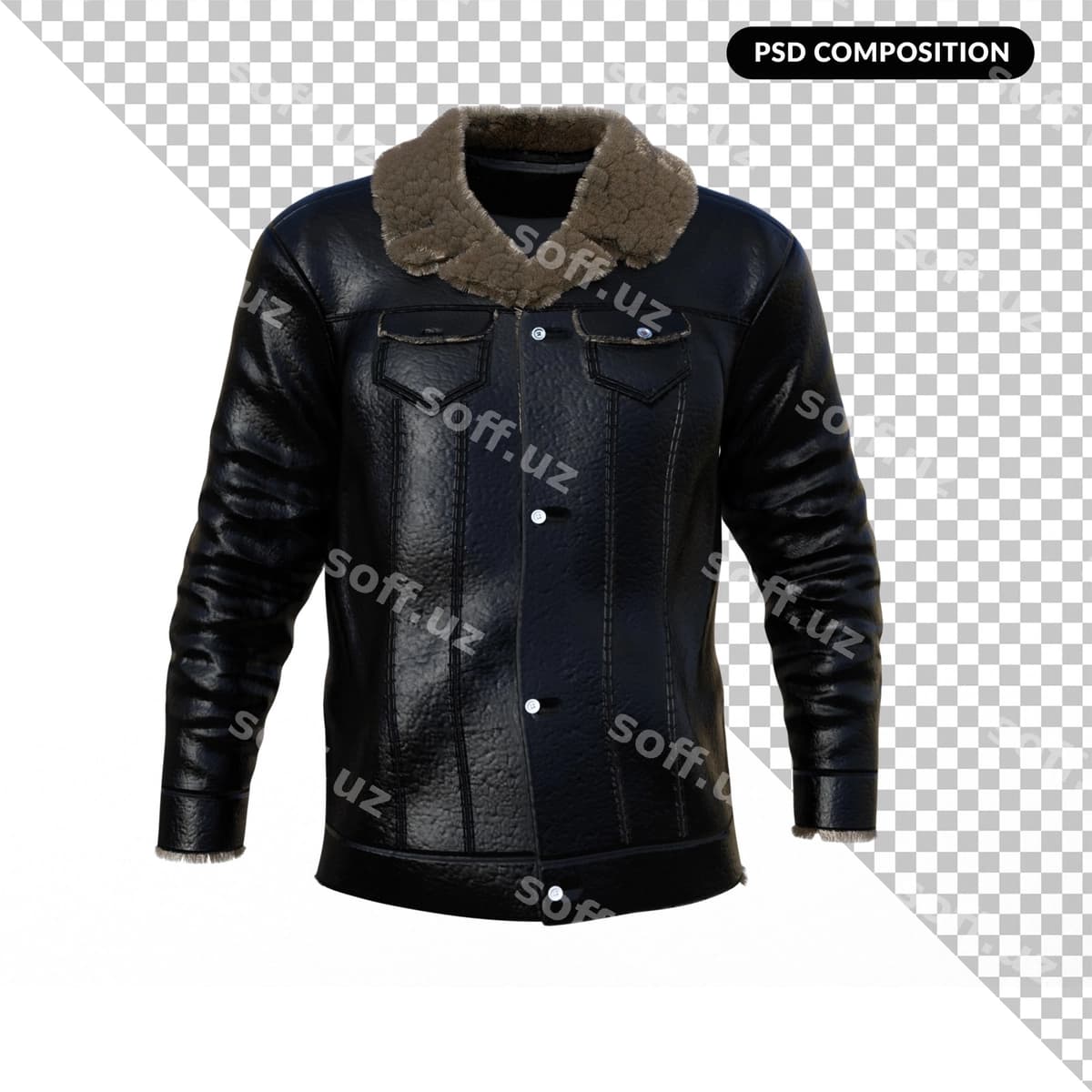 Bomber jaketi qorong'iq isolatsiya qilingan 3D | Bomber jacket dark isoalted 3d