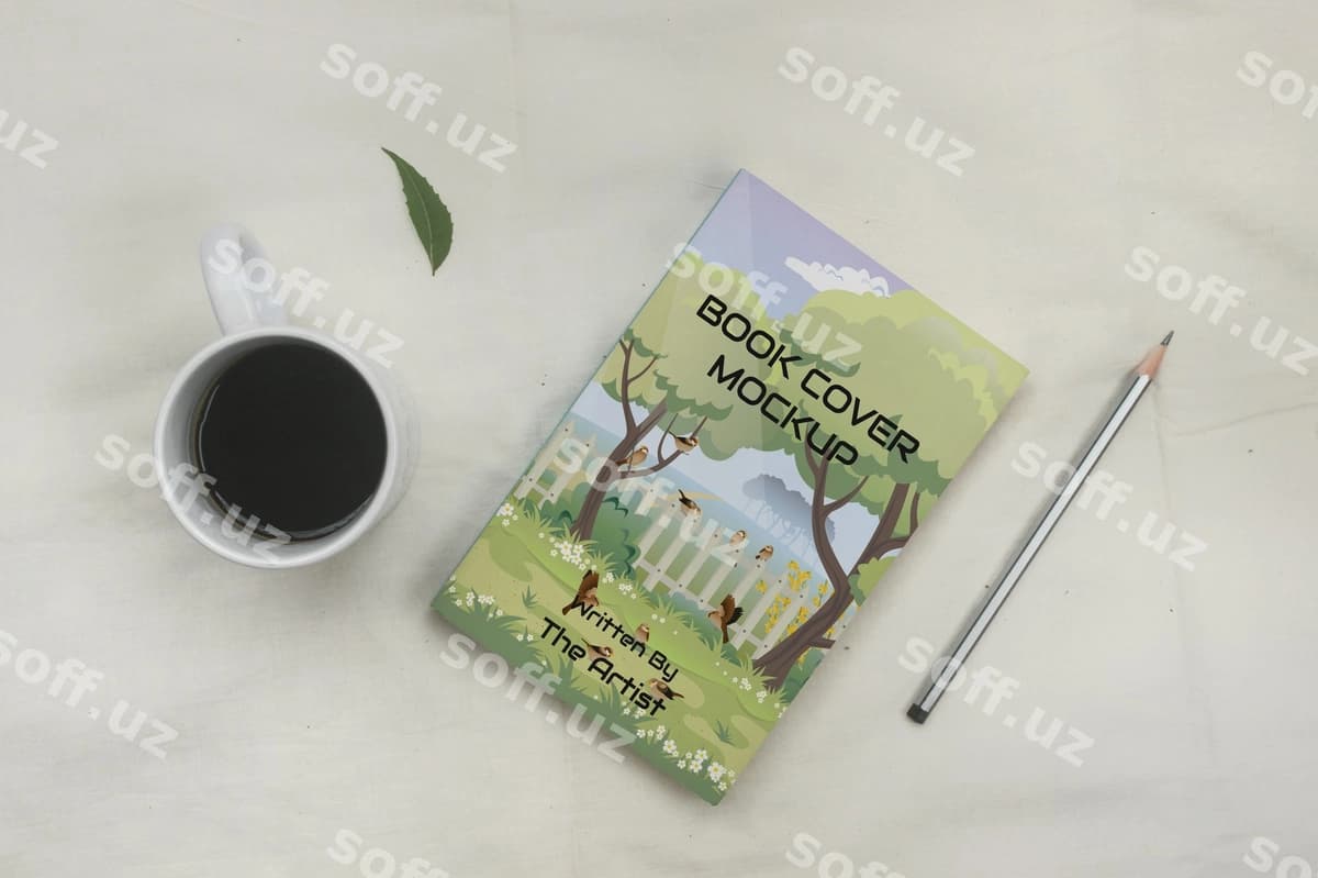 Kitob varaqi namunasi 9ttwenty tomonidan | Book cover mockup by 9ttwenty