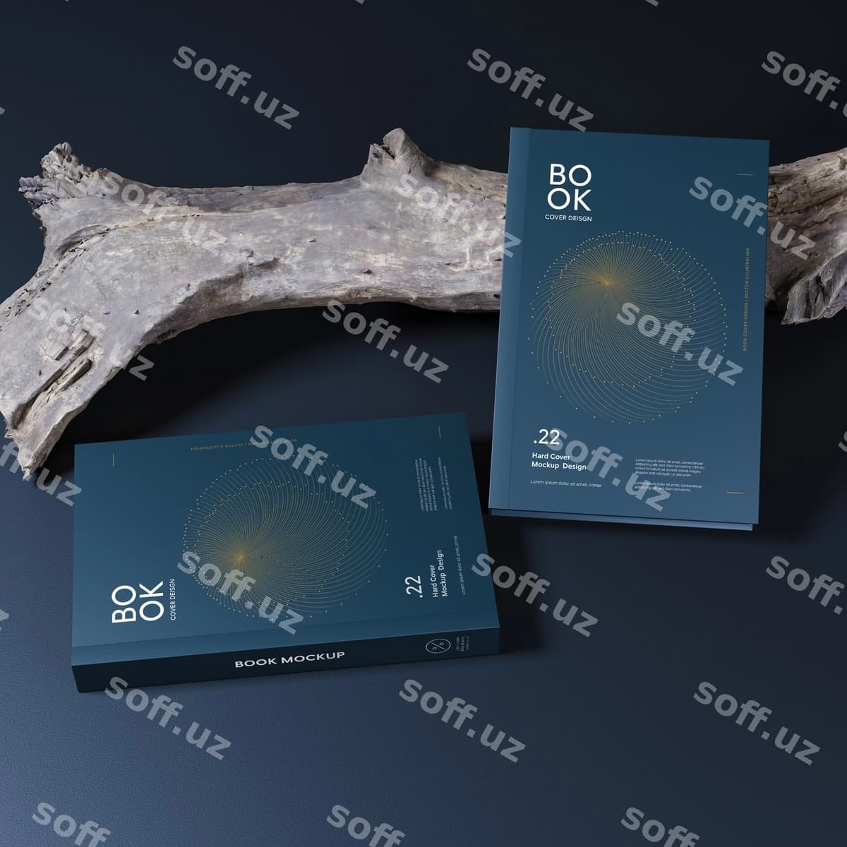 Kitob qoplashi namuna dizayni | Book cover mockup design