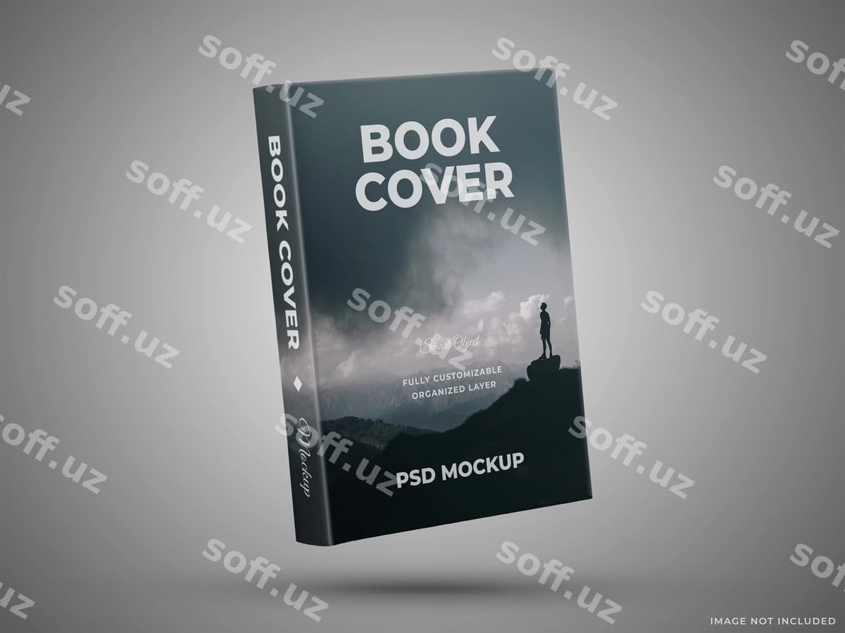 Kitob varaqi namunasi ajralangan | Book cover mockup isolated