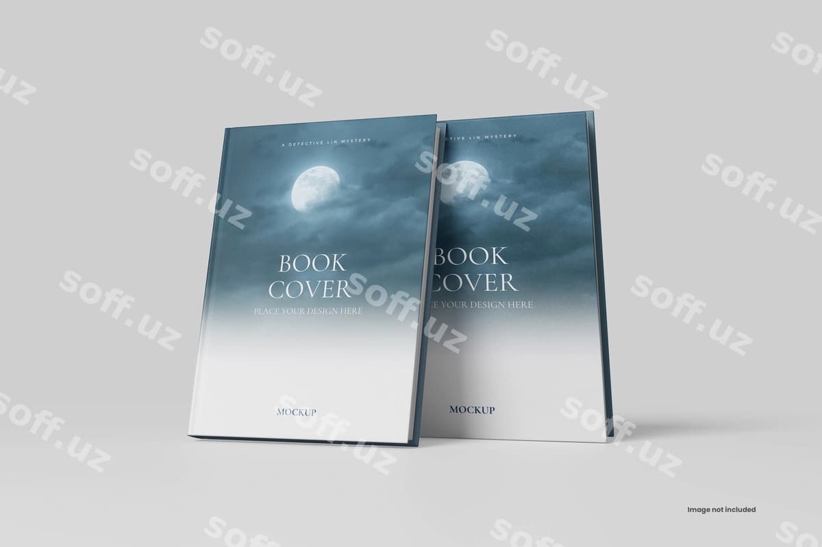 Kitob qo'riq mockup | Book cover mockup
