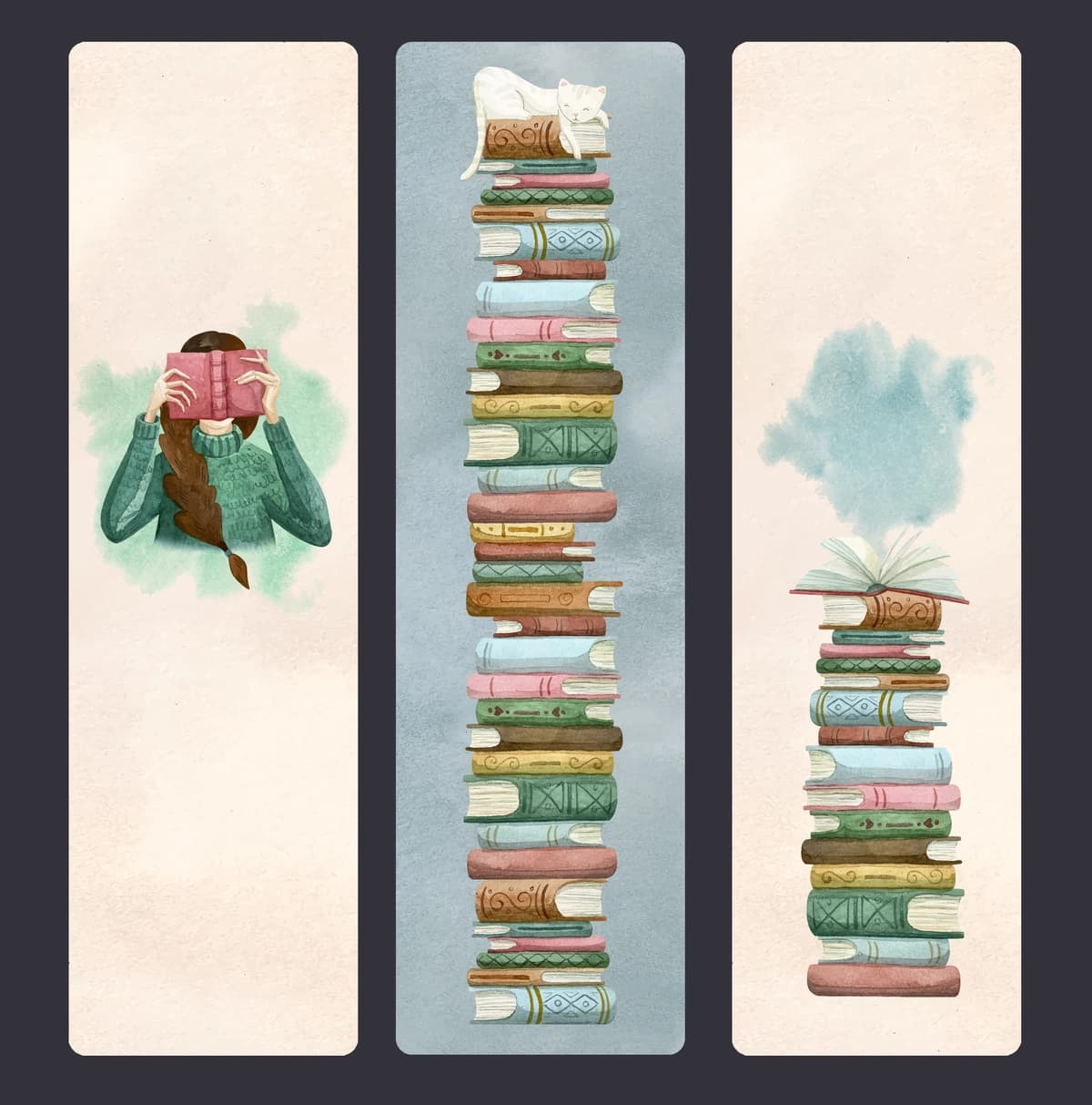 Dizayn xatcho'plarini o'rnating | Set designs bookmarks