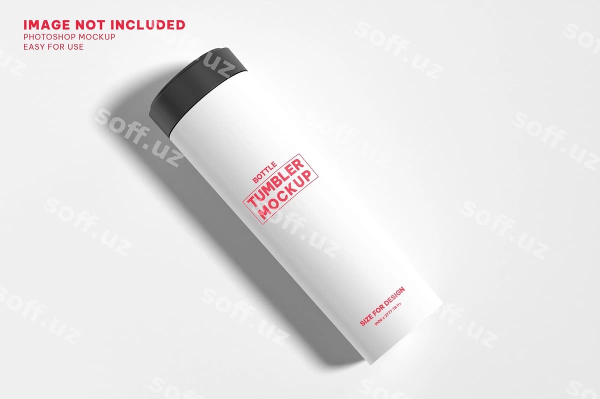 Shisha stakan maketi v3 | Bottle tumbler mockup v3