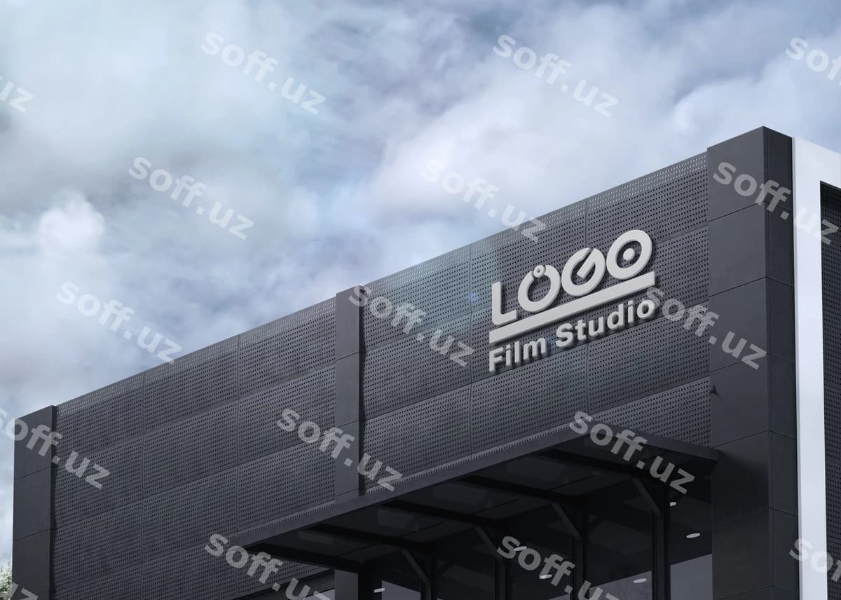 Brend fassada mockup | Branding facade mockup