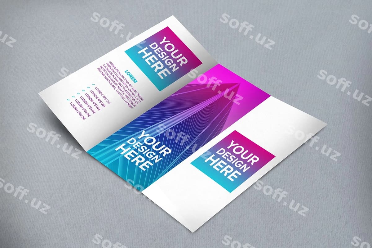 Broshyura namunasi | Brochure mockup