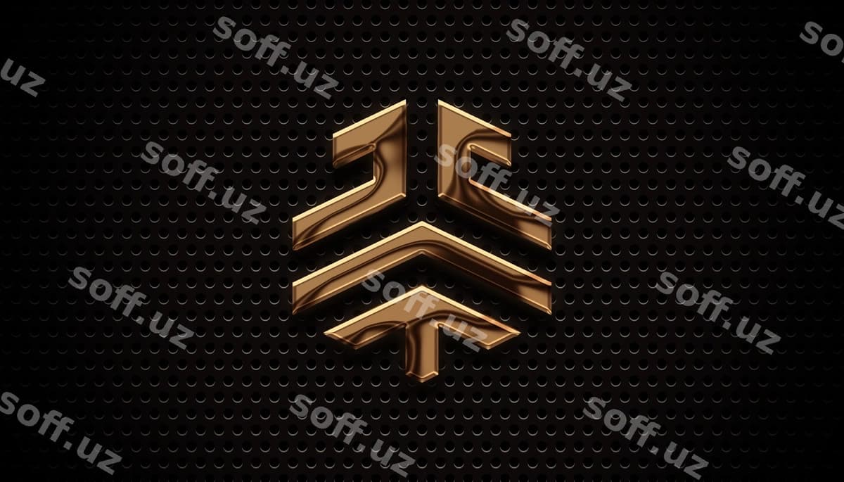 Bronza plita 3d logotip mockup | Bronze plate 3d logo mockup