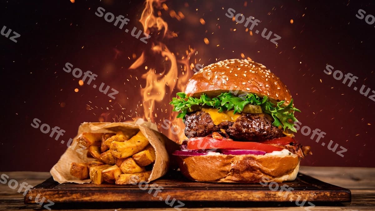 Burger kartoshkasi | Burger fries