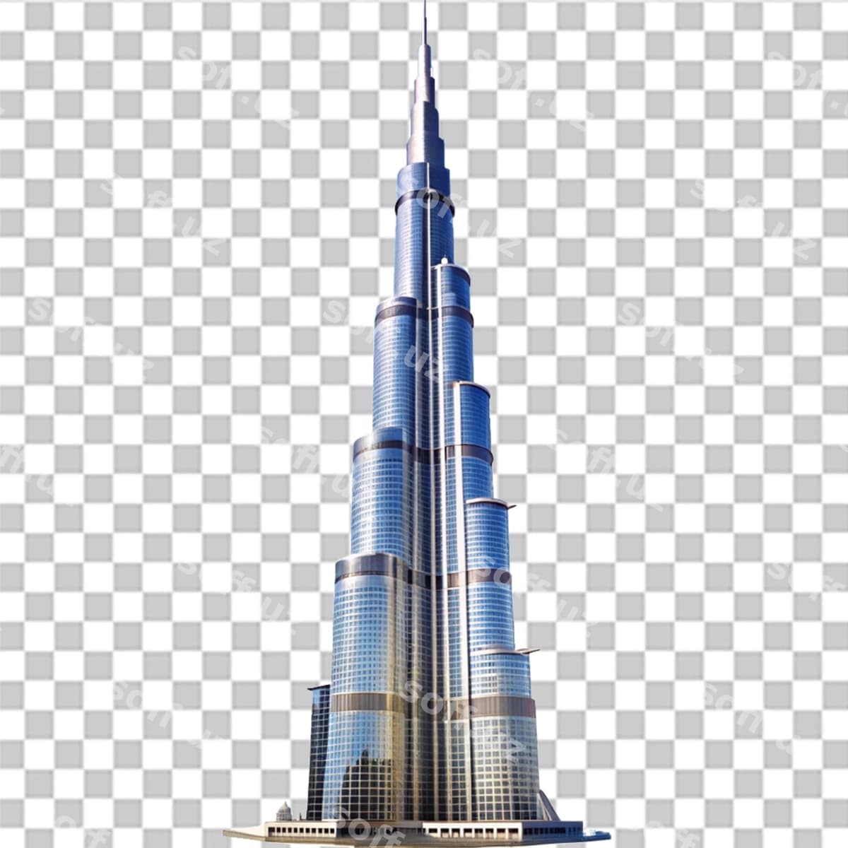 Burj Xalifa shaffof fon | Burj khalifa transparent background