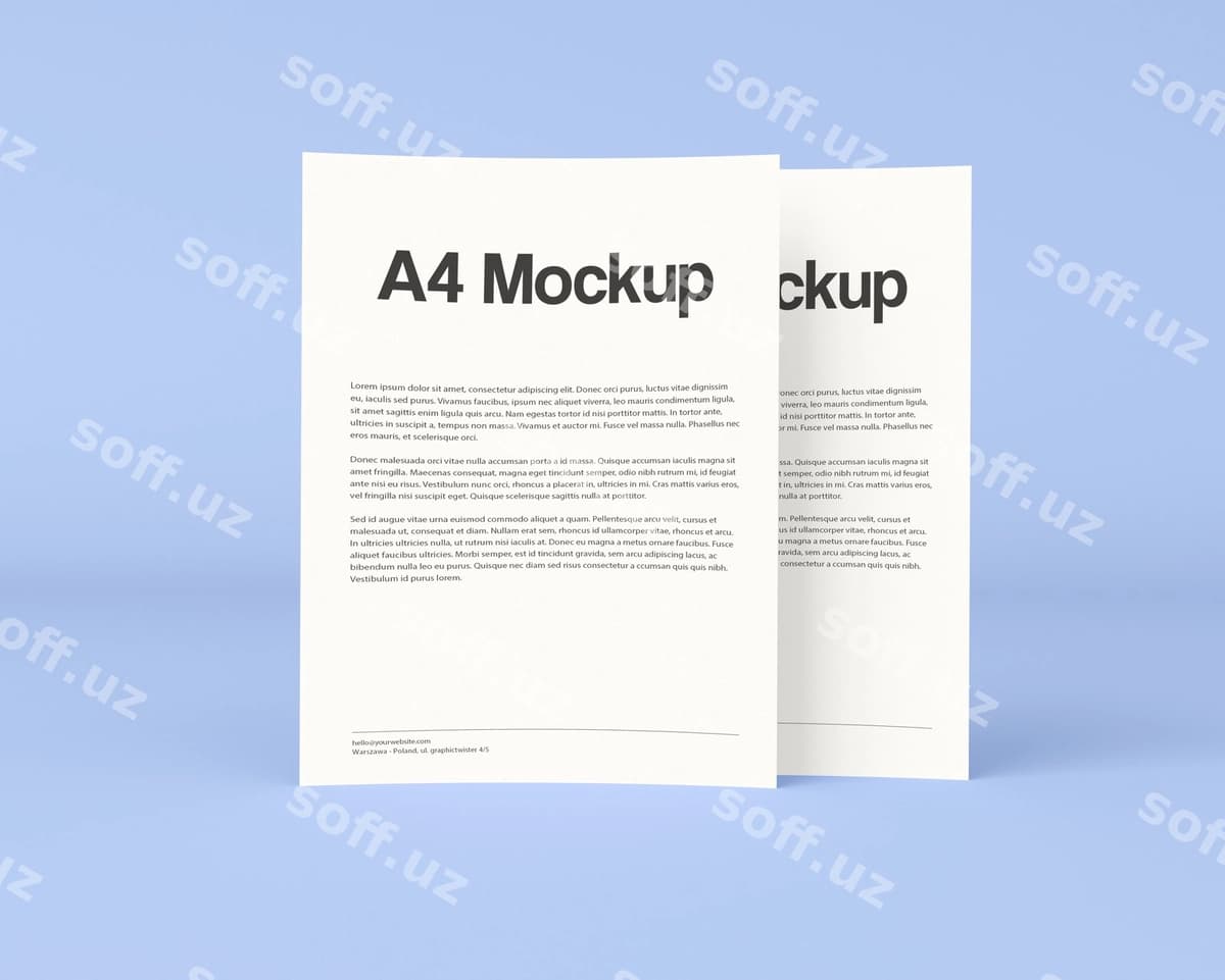 Biznes broshyur mockup | Business brochure mockup