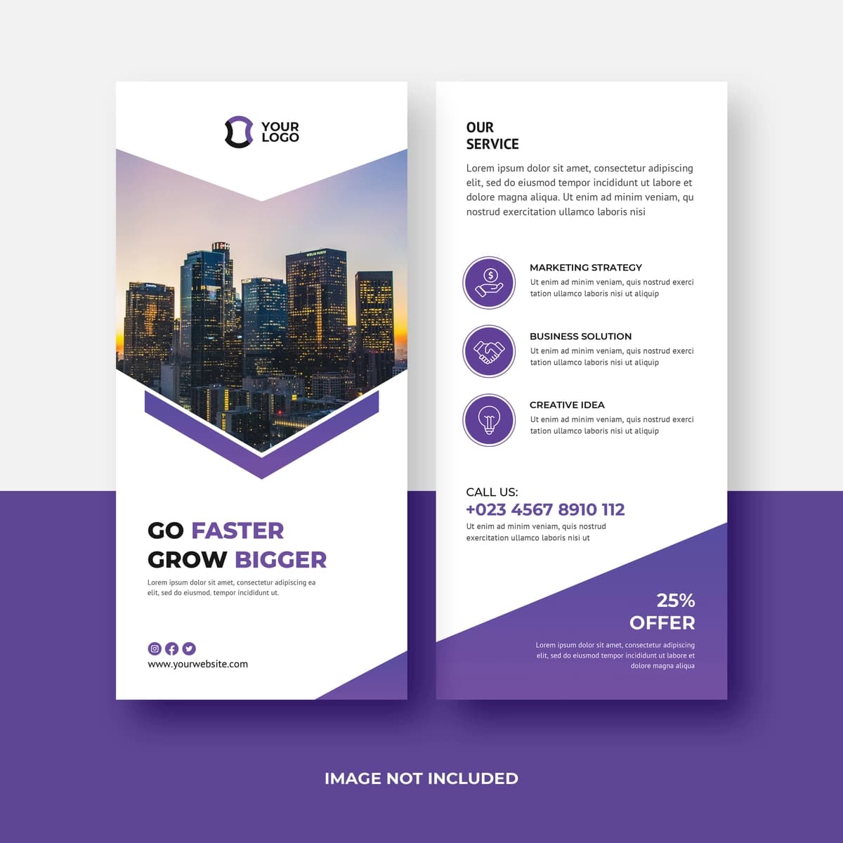 Biznes dl varaqasi shablon dizayni | Business dl flyer template design