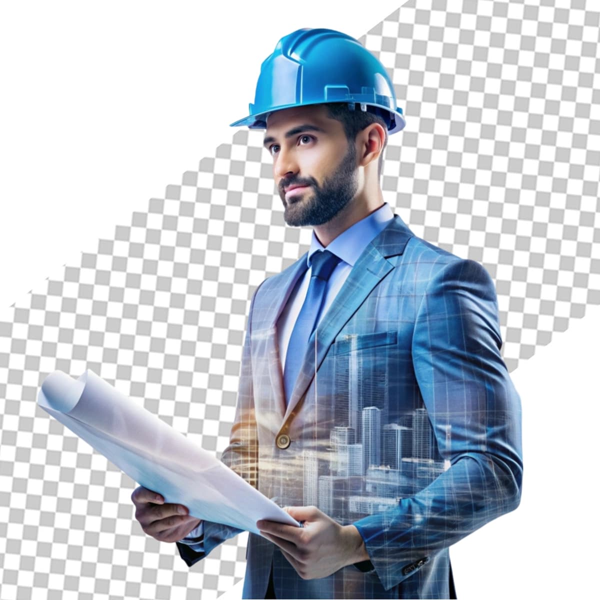 Ishchi chizilgan eskiz rejasi | Worker drawing sketch plan