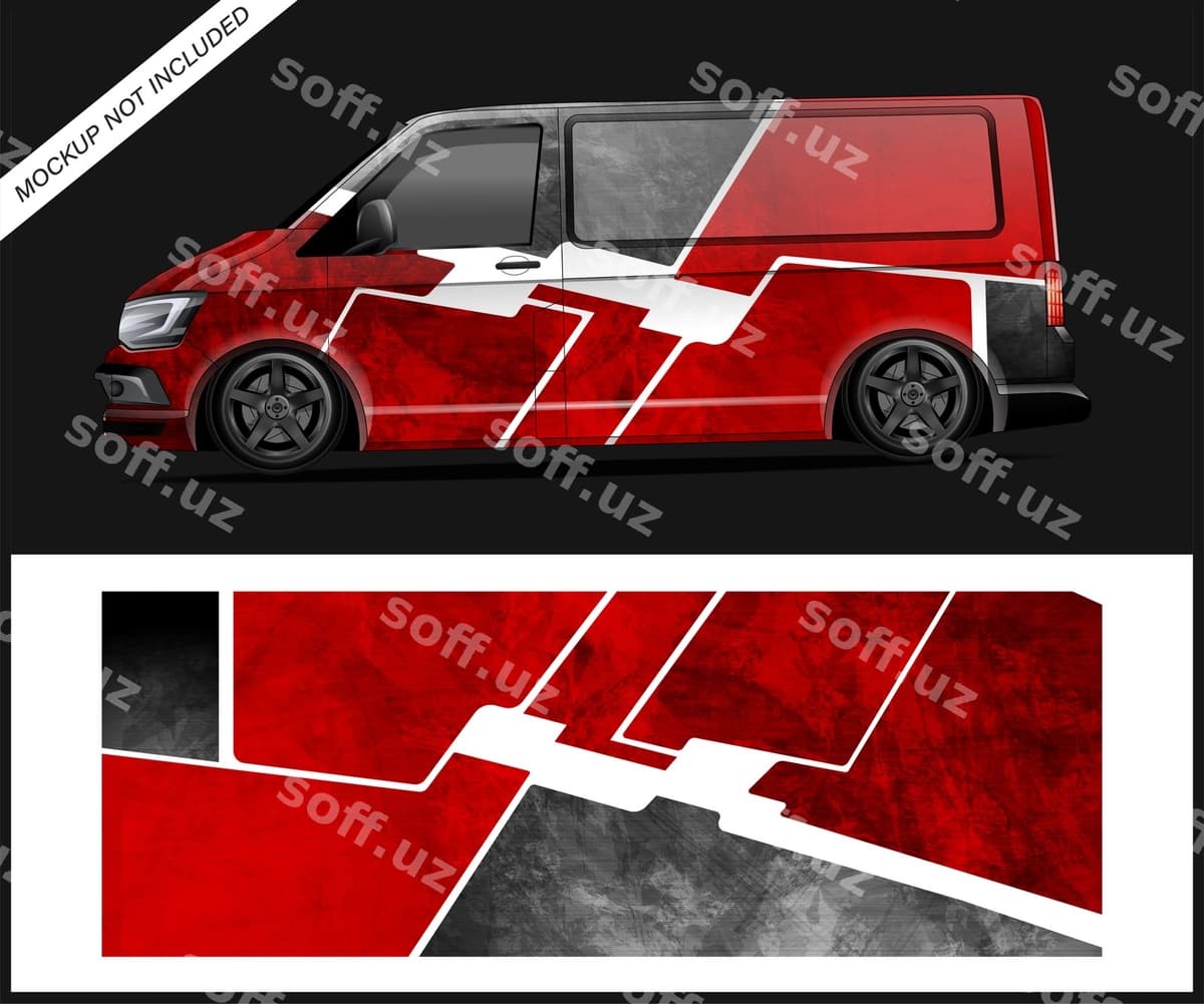 Yuk tashuvchi vanni o'rash biznes reklamalaringizni loyihalash | Cargo van wrap design your business ads