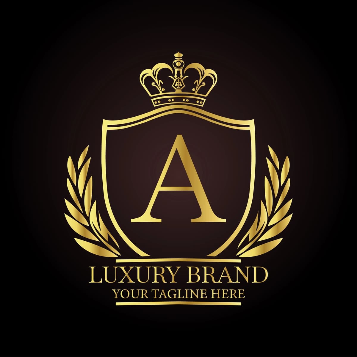 Zarif hashamatli brend logotipi dizayni qirollik bilan murakkab biznes | Elegant luxury brand logo design sophisticated businesses with royal