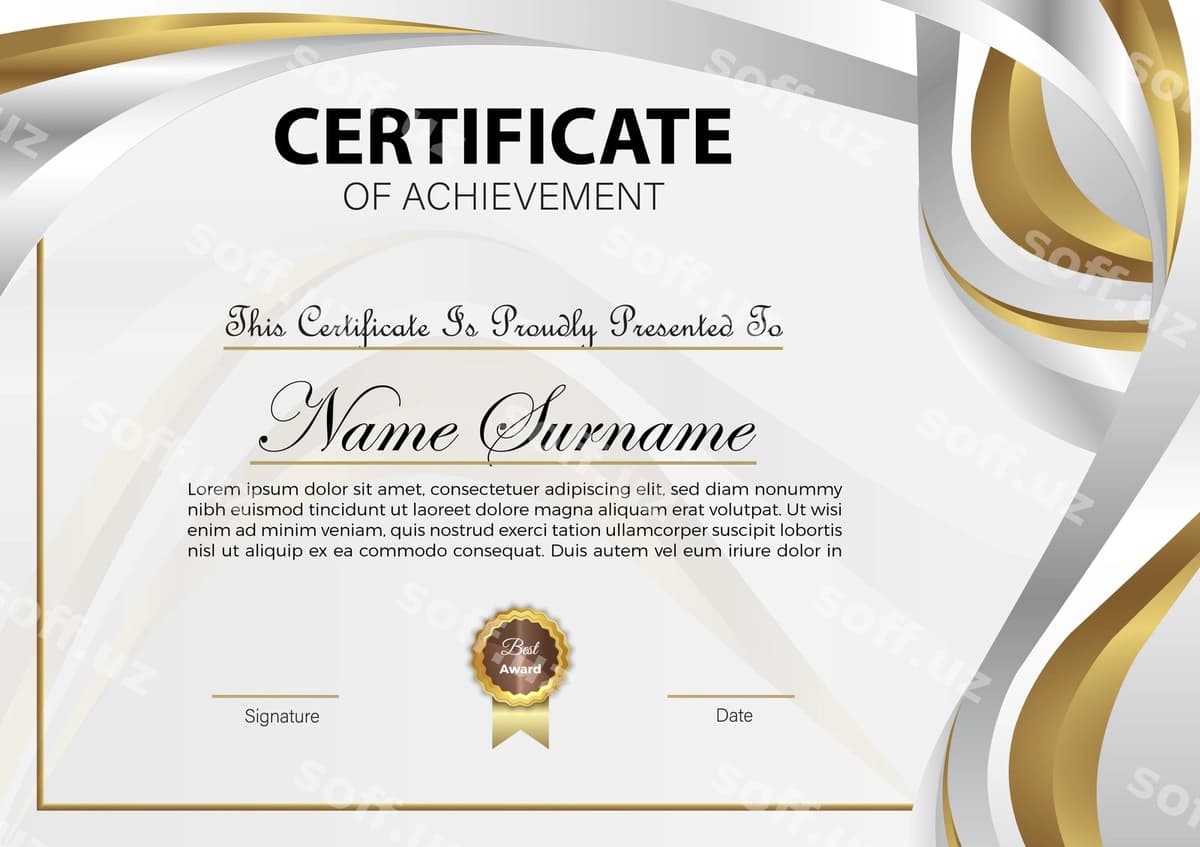 Sertifikat rasmi | Certificate illustration