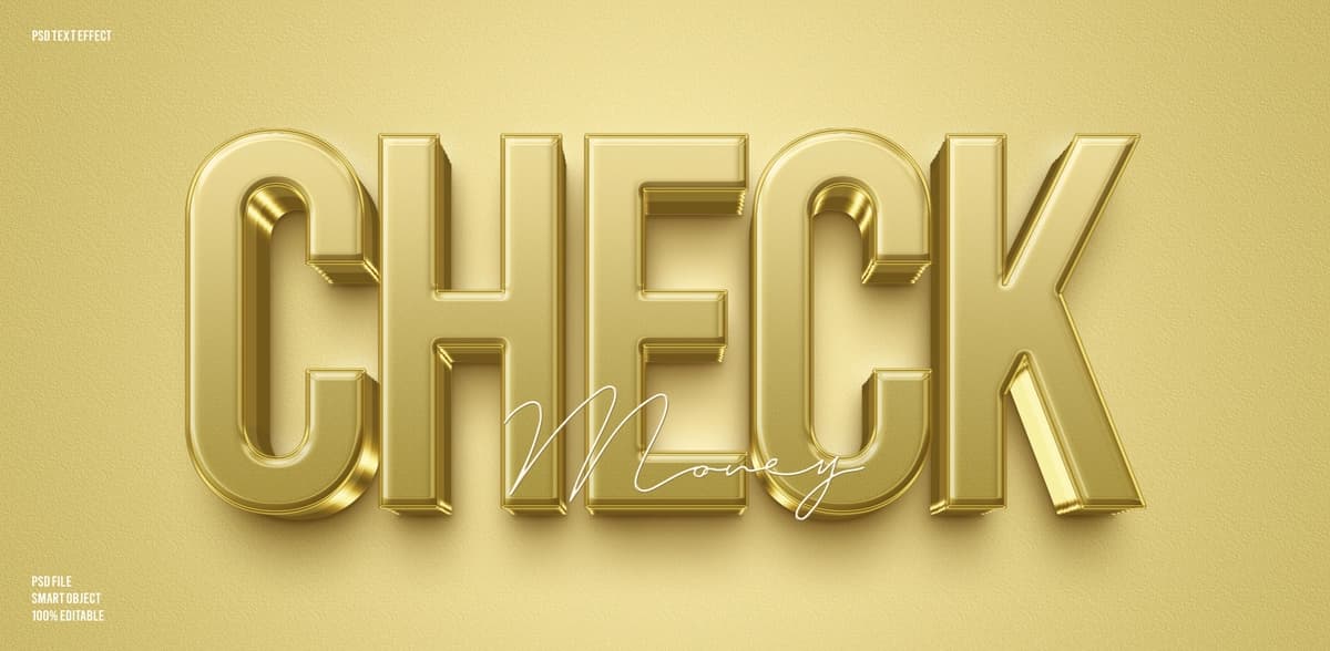 3D tahrirlanadigan matn effektini tekshiring | Check 3d editable text effect