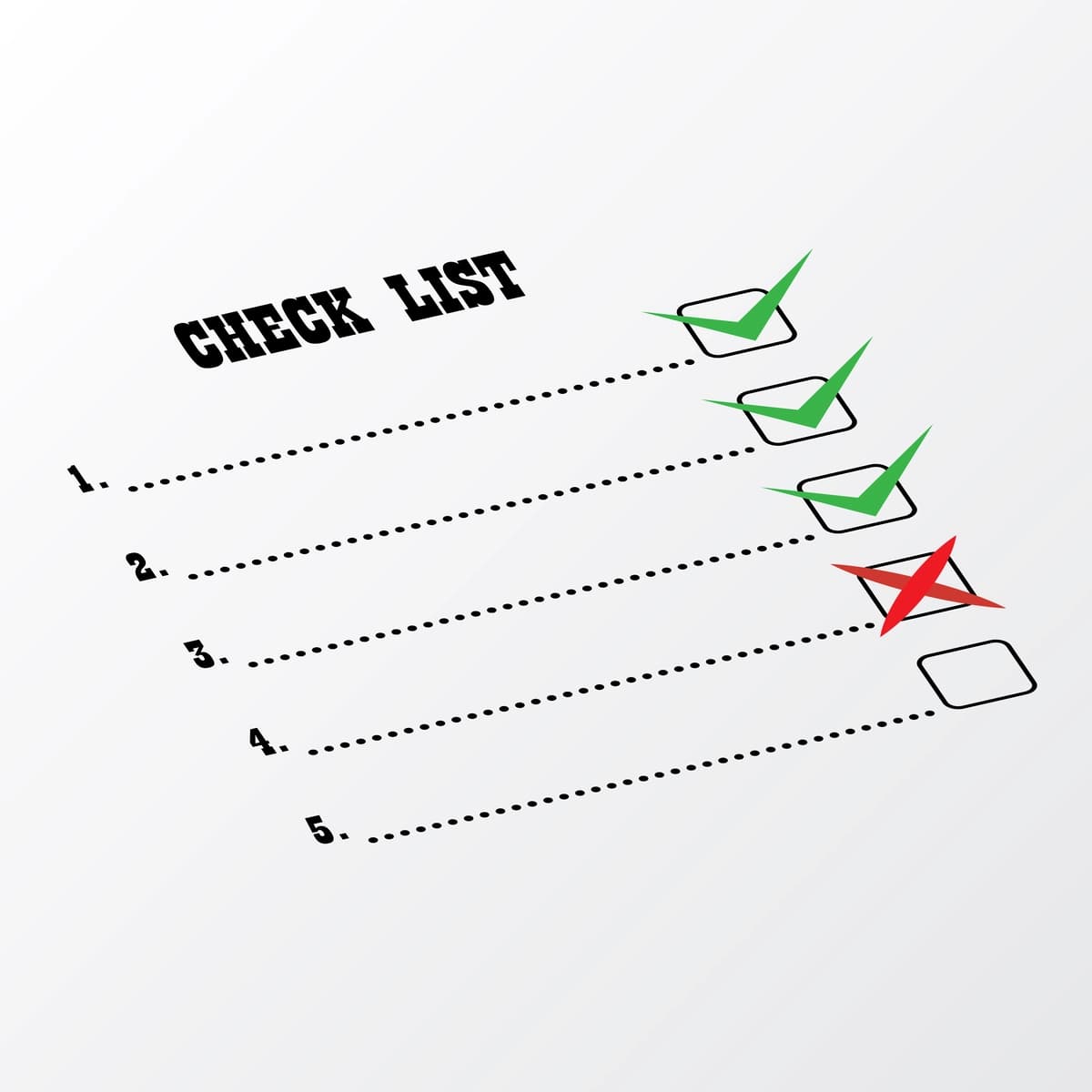 Ro'yxat nuqtai nazarini tekshiring | Check list perspective